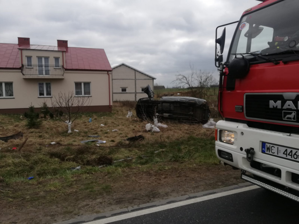 Zdarzenie drogowe w miejscowości Łaguny