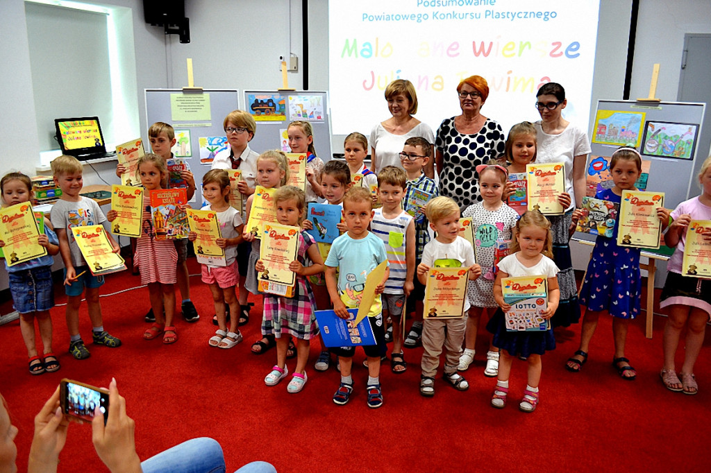 Podsumowanie powiatowego konkursu plastycznego  pt.: Malowane Wiersze Juliana Tuwima