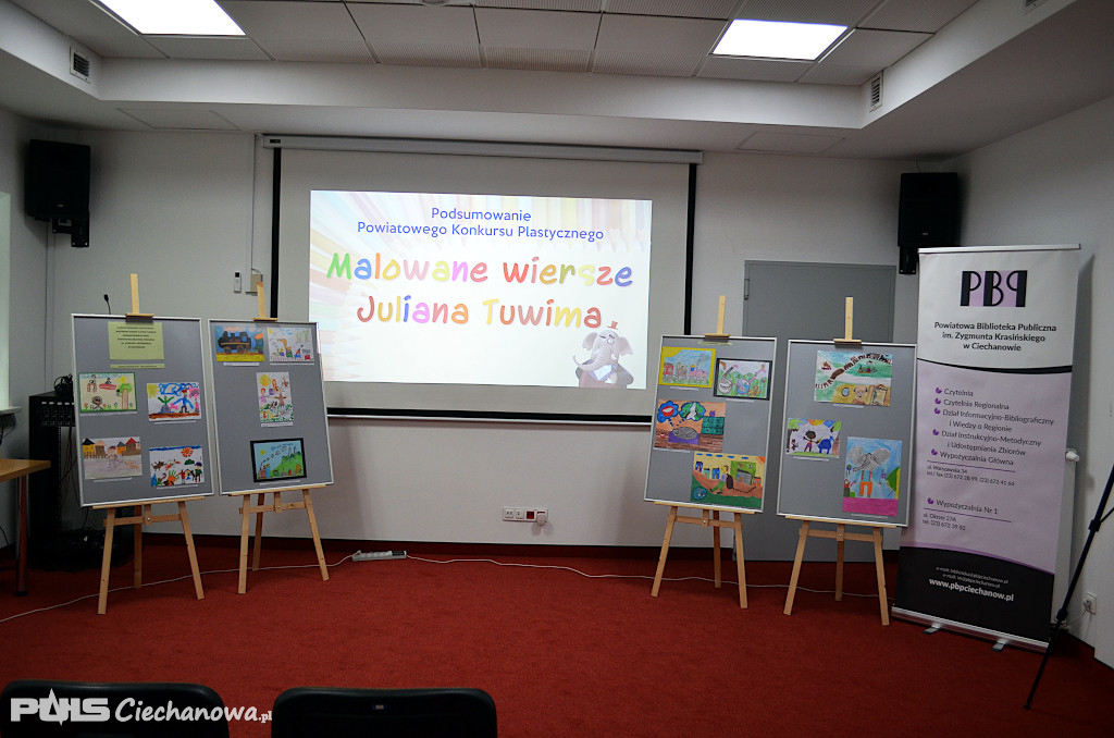 Podsumowanie powiatowego konkursu plastycznego  pt.: Malowane Wiersze Juliana Tuwima