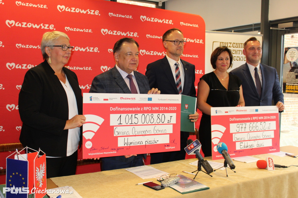 Podpisanie umów na projekty ekologiczne oraz edukacyjne w ramach Regionalnego Programu Operacyjnego Województwa Mazowieckiego 2014-2020