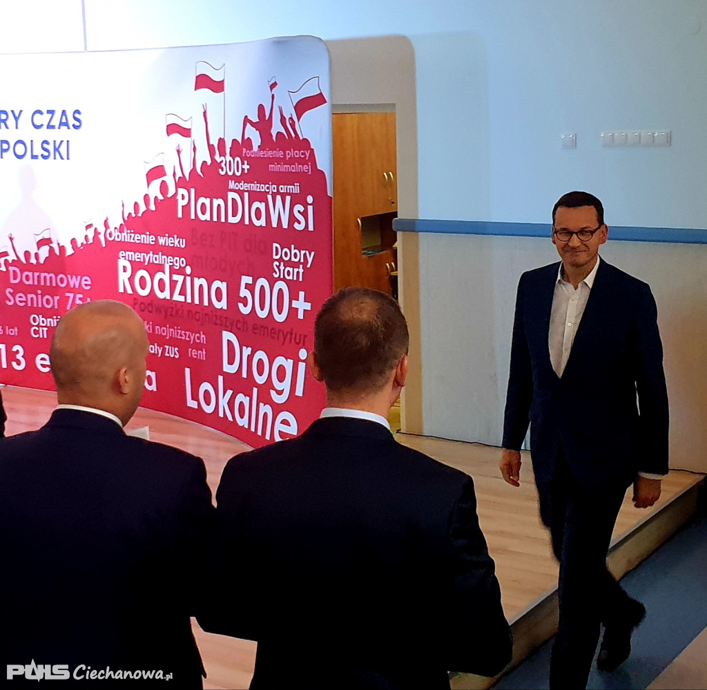 Premier Morawiecki w Ciechanowie