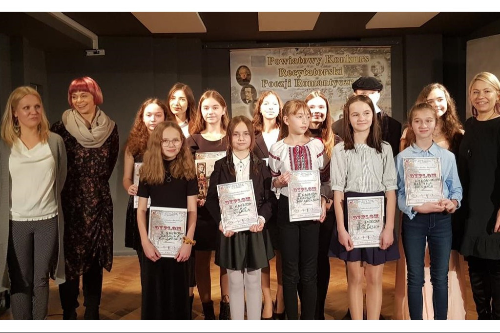 Wyniki z XVII Powiatowego Konkursu Recytatorskiego Poezji Romantycznej