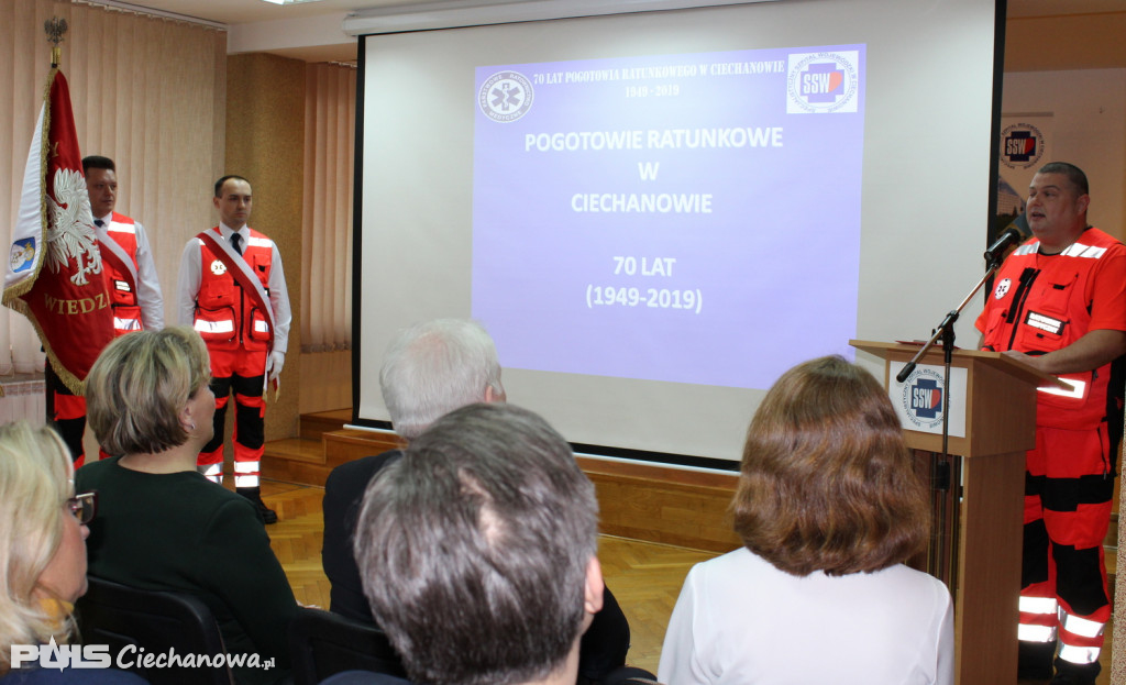 Jubileuszu 70-lecia Ciechanowskiego Pogotowia Ratunkowego w Ciechanowie