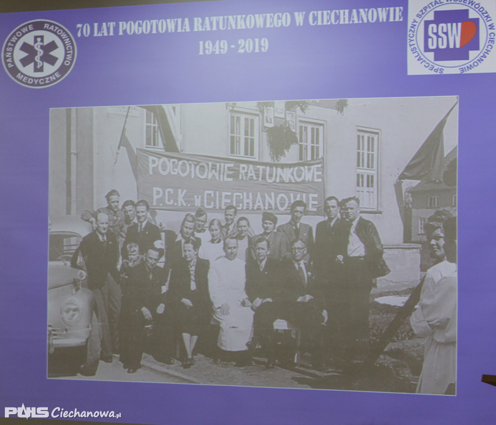 Jubileuszu 70-lecia Ciechanowskiego Pogotowia Ratunkowego w Ciechanowie