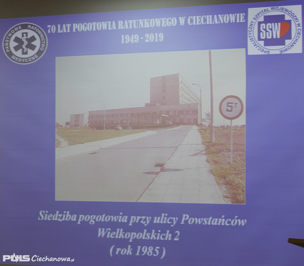 Jubileuszu 70-lecia Ciechanowskiego Pogotowia Ratunkowego w Ciechanowie