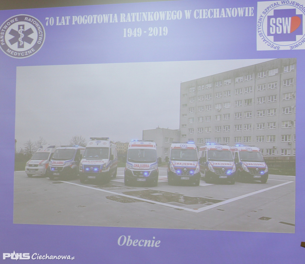 Jubileuszu 70-lecia Ciechanowskiego Pogotowia Ratunkowego w Ciechanowie