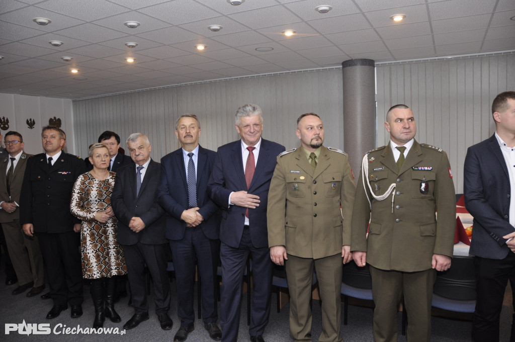 Spotkanie wigilijne w Starostwie Powiatowym w Ciechanowie - 2019
