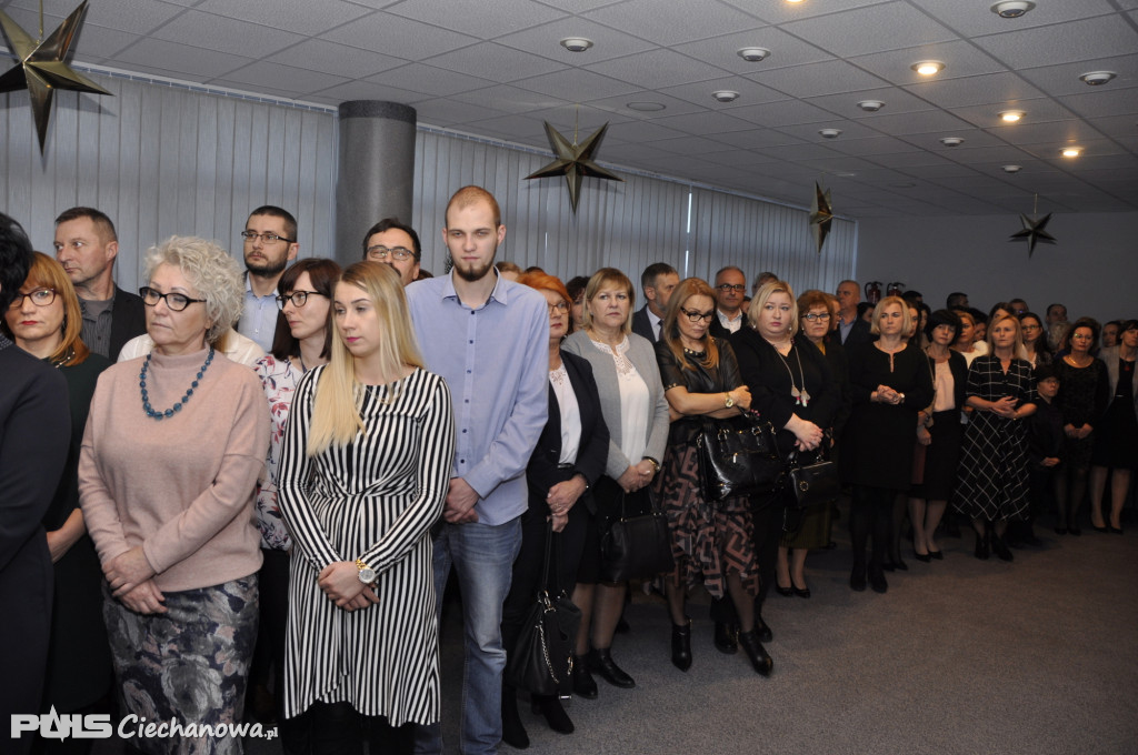 Spotkanie wigilijne w Starostwie Powiatowym w Ciechanowie - 2019