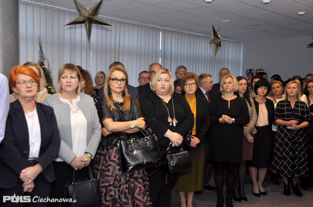 Spotkanie wigilijne w Starostwie Powiatowym w Ciechanowie - 2019