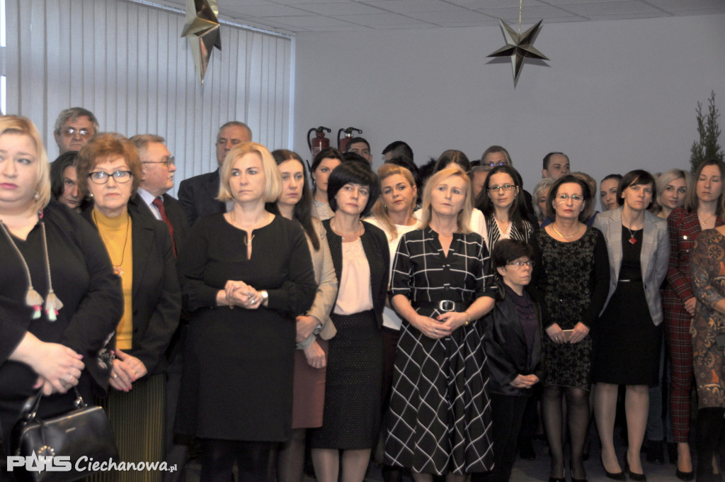 Spotkanie wigilijne w Starostwie Powiatowym w Ciechanowie - 2019