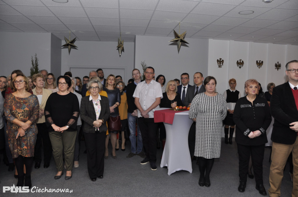Spotkanie wigilijne w Starostwie Powiatowym w Ciechanowie - 2019