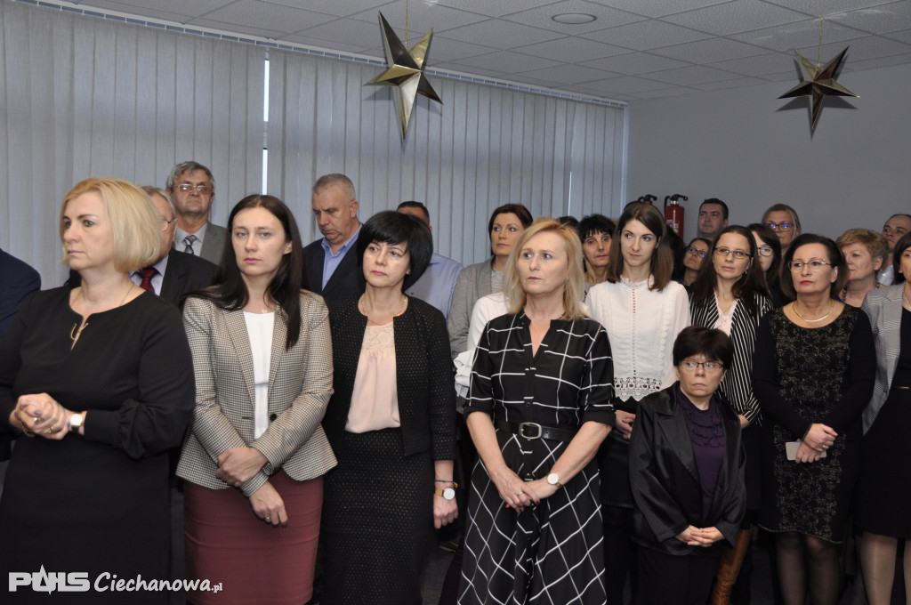 Spotkanie wigilijne w Starostwie Powiatowym w Ciechanowie - 2019