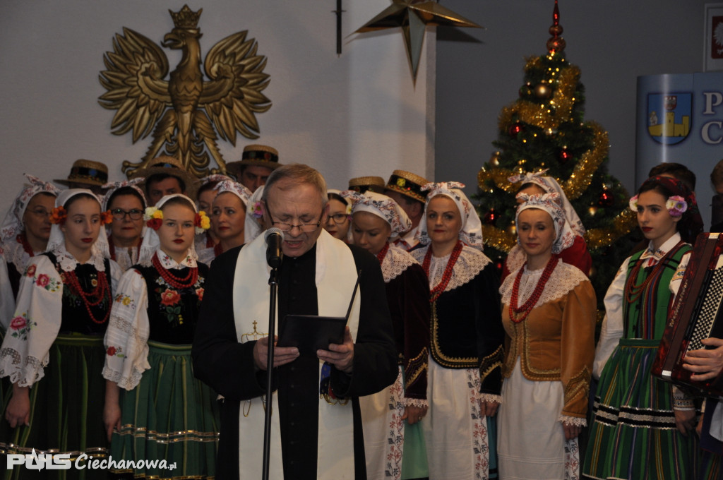 Spotkanie wigilijne w Starostwie Powiatowym w Ciechanowie - 2019