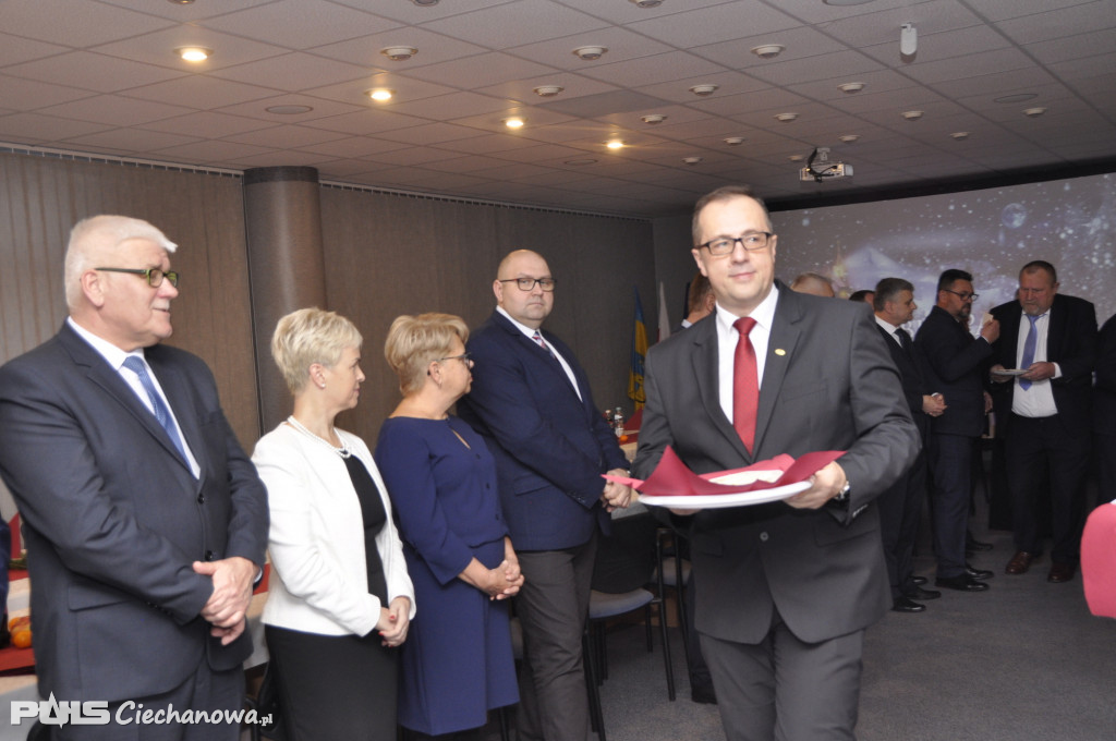 Spotkanie wigilijne w Starostwie Powiatowym w Ciechanowie - 2019