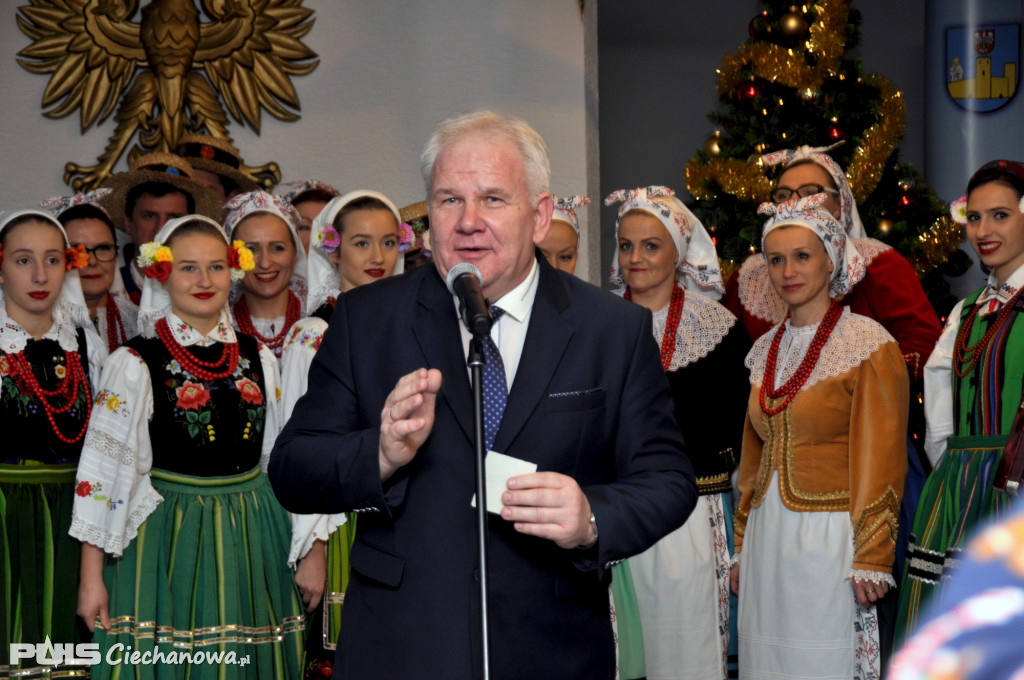 Spotkanie wigilijne w Starostwie Powiatowym w Ciechanowie - 2019