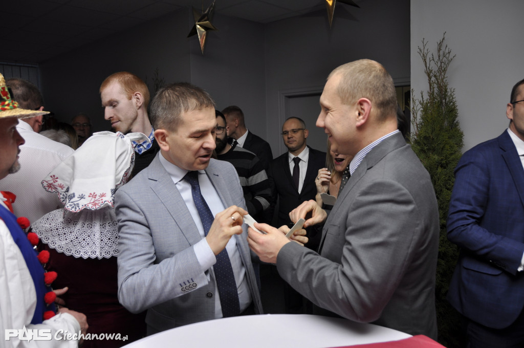Spotkanie wigilijne w Starostwie Powiatowym w Ciechanowie - 2019