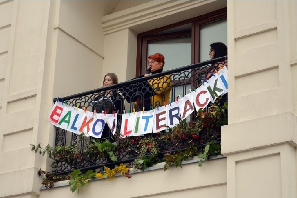 Balkon Literacki w Powiatowej Bibliotece