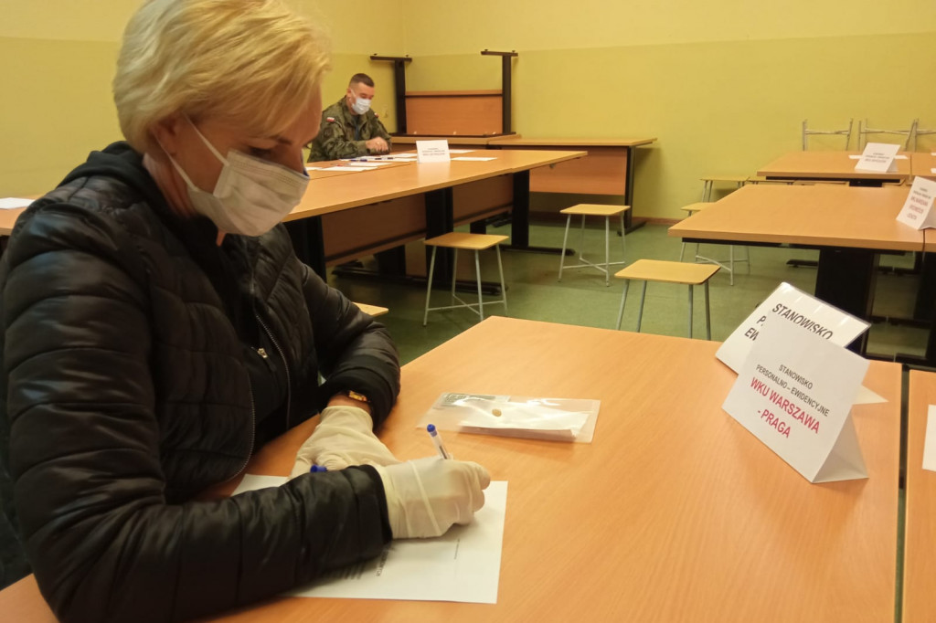 Wcielenie ochotników do mazowieckich terytorialsów