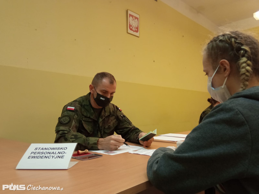 Wcielenie ochotników do mazowieckich terytorialsów