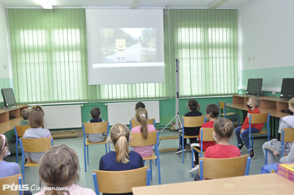 Lekcja z zakresu bezpieczeństwa w Gołyminie i Gostkowie