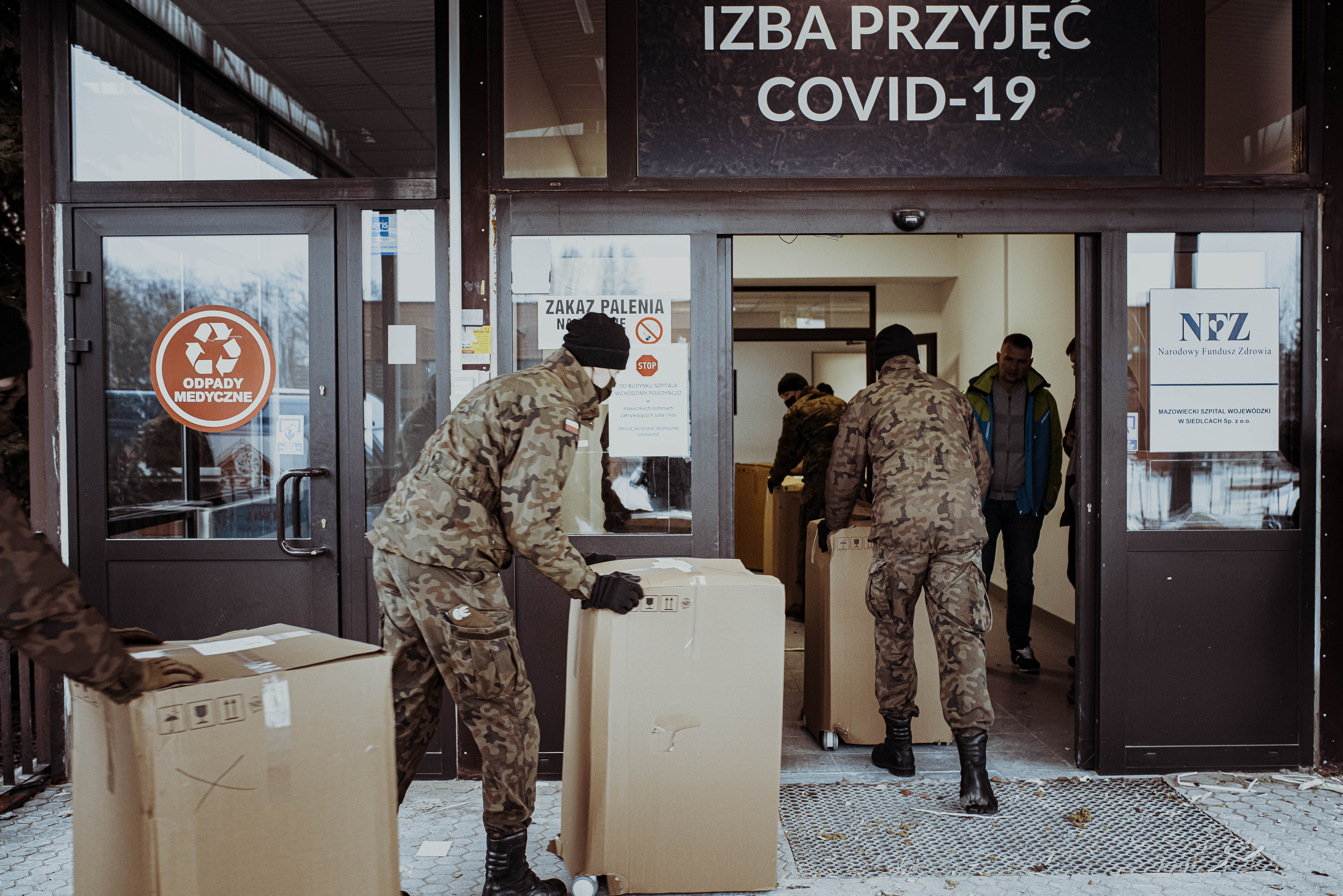 Wyposażają szpital tymczasowy w Siedlcach