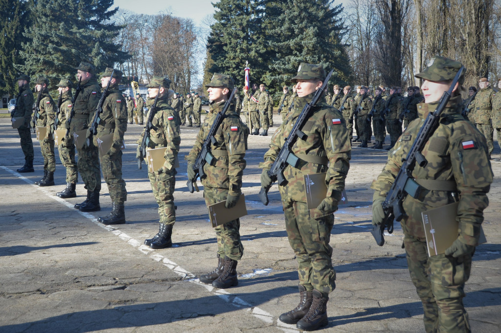 Przysięga u mazowieckich terytorialsów