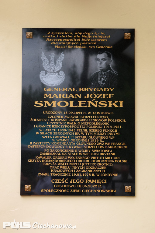 Generał Smoleński wrócił do rodzinnego Gostkowa!