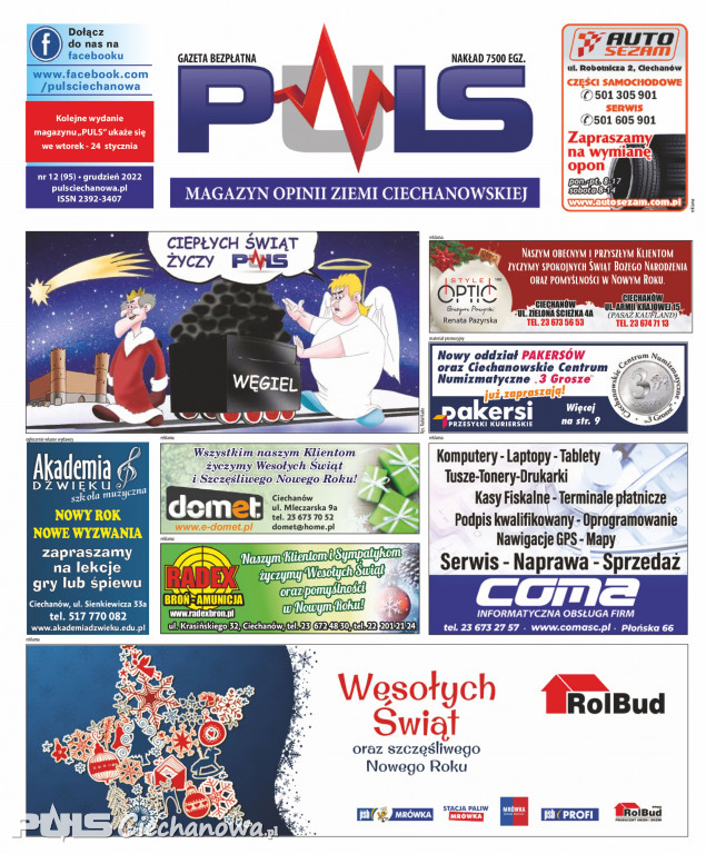 Grudniowe wydanie gazety PULS Ciechanowa!