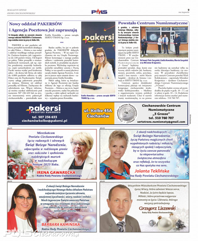 Grudniowe wydanie gazety PULS Ciechanowa!