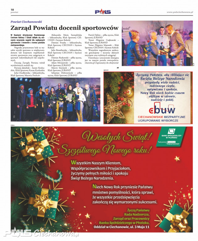 Grudniowe wydanie gazety PULS Ciechanowa!
