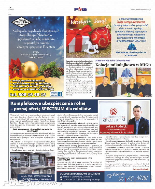 Grudniowe wydanie gazety PULS Ciechanowa!