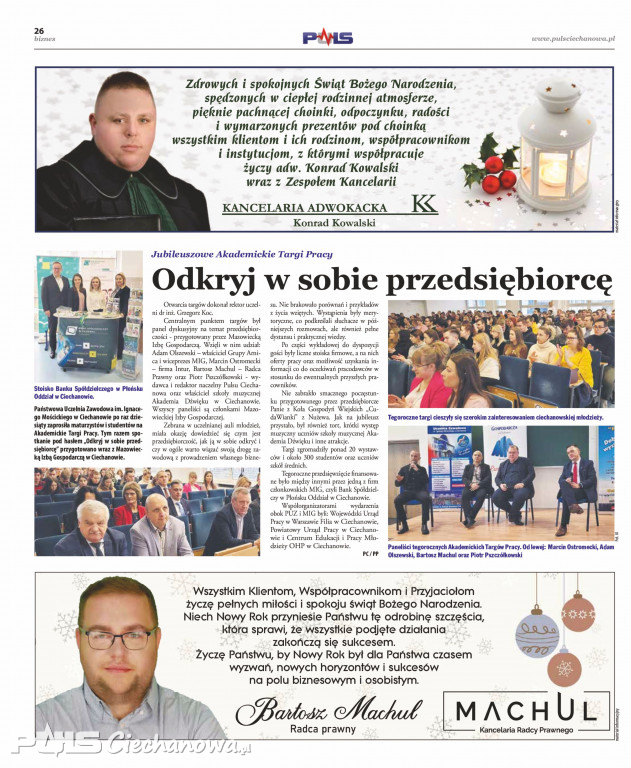 Grudniowe wydanie gazety PULS Ciechanowa!