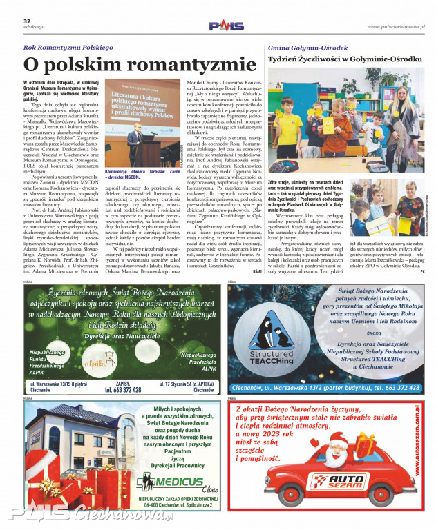 Grudniowe wydanie gazety PULS Ciechanowa!
