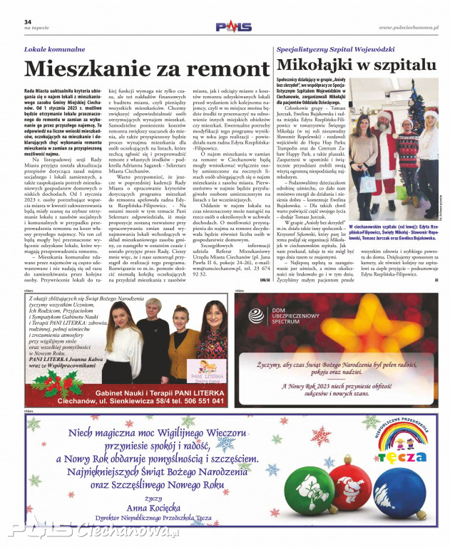 Grudniowe wydanie gazety PULS Ciechanowa!