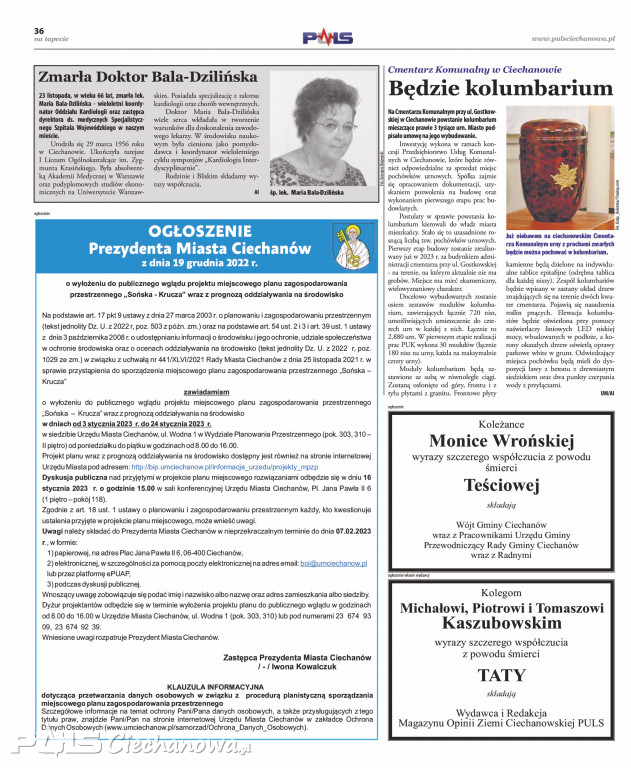 Grudniowe wydanie gazety PULS Ciechanowa!