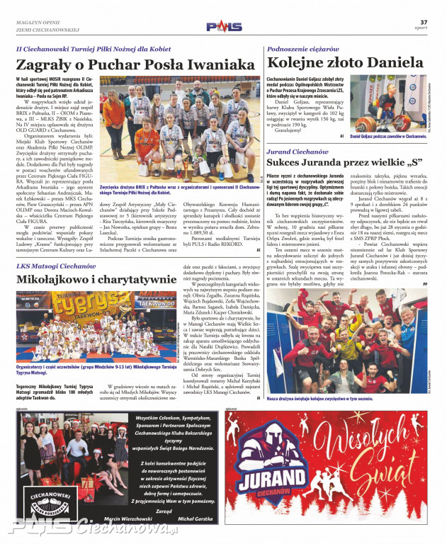 Grudniowe wydanie gazety PULS Ciechanowa!