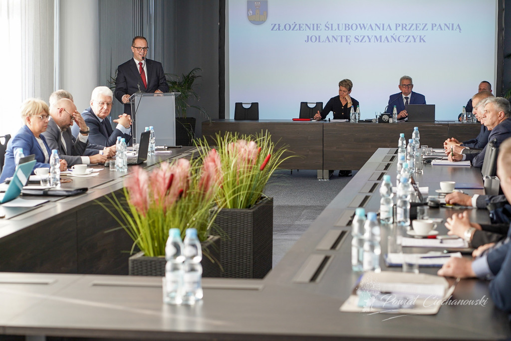 Ślubowanie w Radzie Powiatu Ciechanowskiego