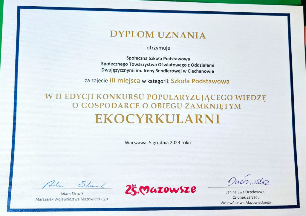 SP STO laureatką konkursu 