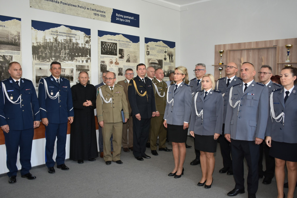 Uroczysta przysięga w ciechanowskiej policji
