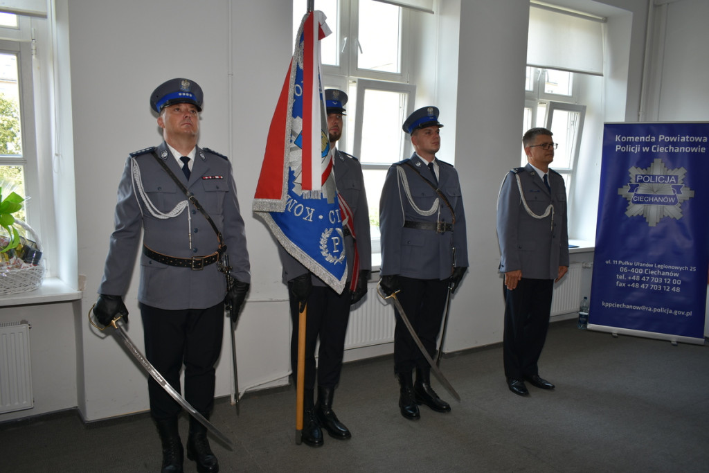 Uroczysta przysięga w ciechanowskiej policji