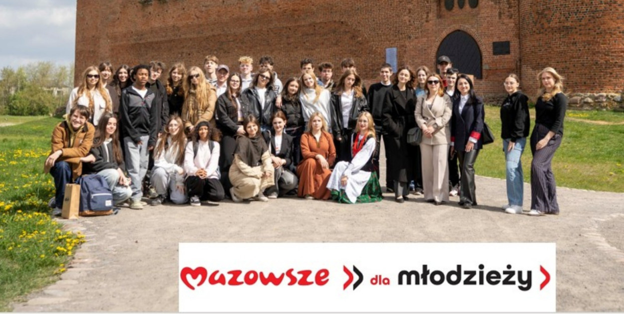 Młodzież z miast partnerskich w Ciechanowie