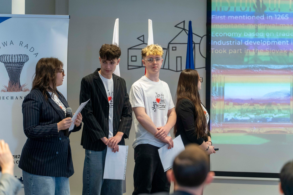 Młodzież z miast partnerskich w Ciechanowie