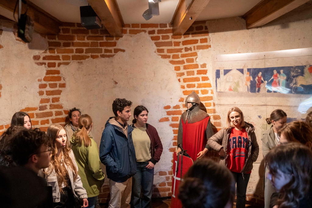 Młodzież z miast partnerskich w Ciechanowie