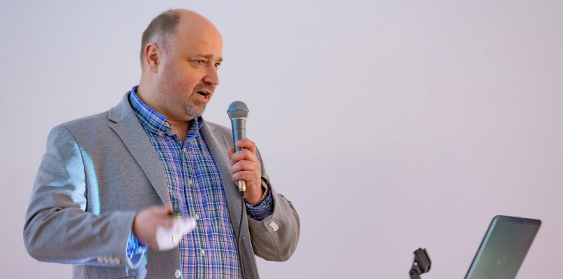 Fot. Arkadiusz Kuźniewski (PBS w Ciechanowie) -  Lek. wet. Adam Kisiel - dyrektor regionalny Agri Plus Sp. z o.o.