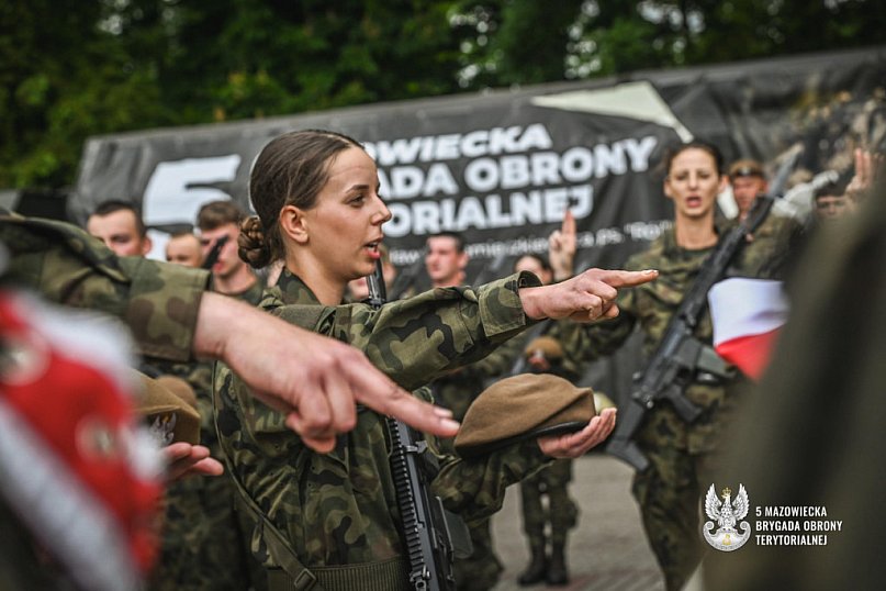 Uroczysta przysięga w Opinogórze Górnej