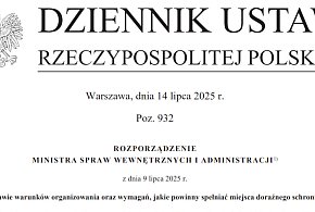 Opublikowano wymagania dotyczące miejsc doraźnego schronienia [dokument]-28334