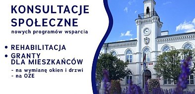 Rehabilitacja i granty dla mieszkańców - konsultacje w ratuszu