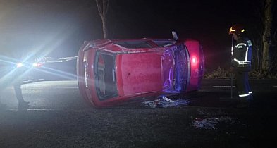 Dachowanie na DK 50. Wszystko przez alkohol-30870