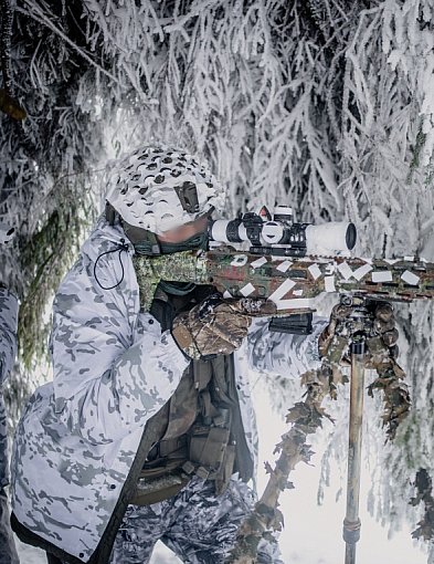 Beskid Wyspowy zimowym poligonem strzelców wyborowych i snajperów [foto]-31240