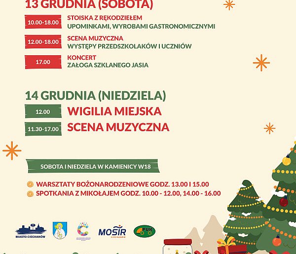 Ciechanowski Jarmark Bożonarodzeniowy - magia świąt na miejskim deptaku-30383